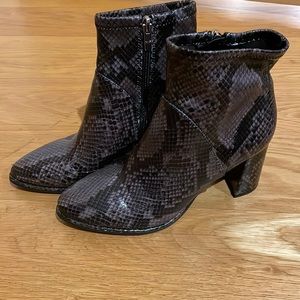 Snakeskin Marc fisher booties